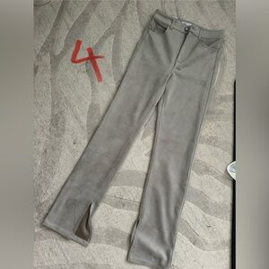 Zara wide leg suede pants